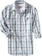 Old Navy Green Plaid Mens Patterned Dress Shirts