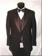 #ZTLK $995 One Button Notch Super 120\'s Wool Italian + Tuxedo Shirt + Bow Tie $149